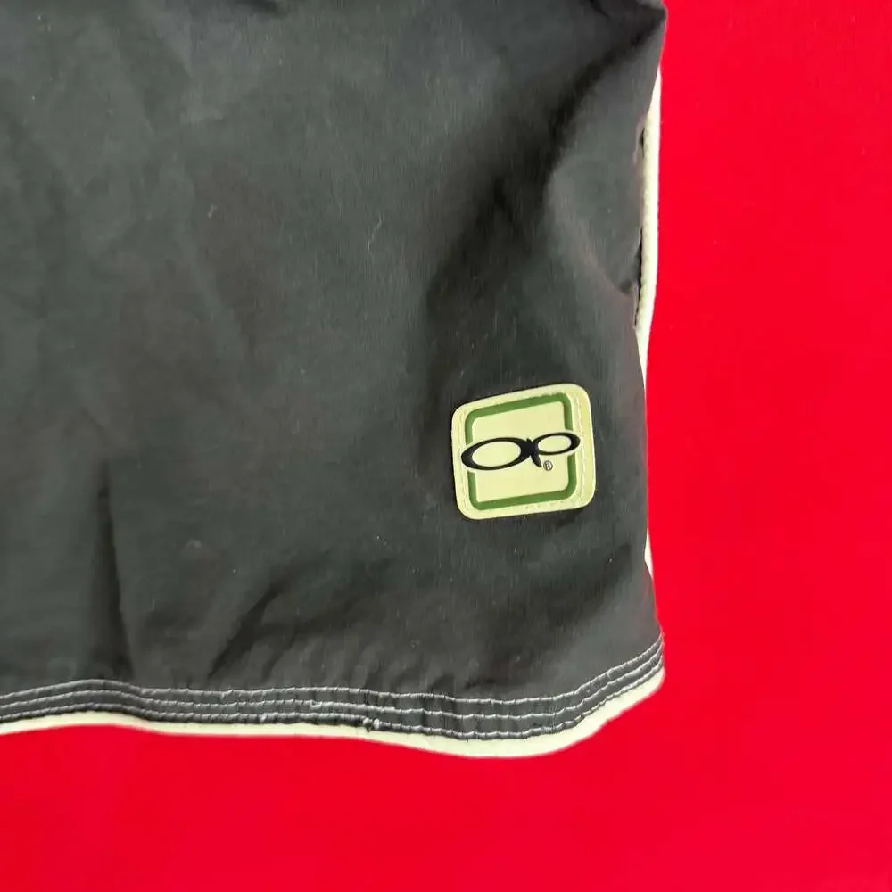 Vintage OP Ocean Pacific Black‎ & White Board Shorts size 36